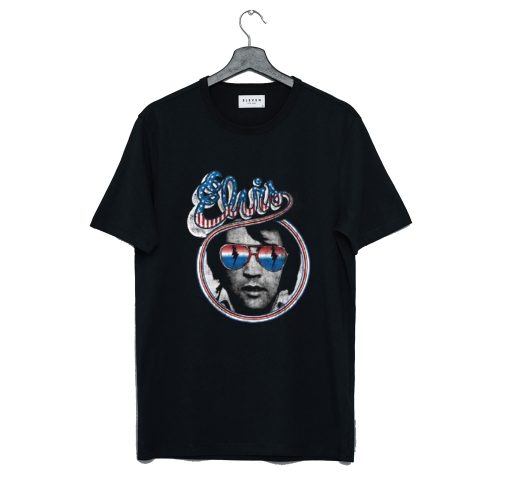 Elvis Presley Licensed Red White Blue USA Shades Men’s Music T Shirt KM