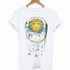 Women Sun Moon Print T-Shirt KM