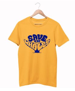 Save The Whales T Shirt KM