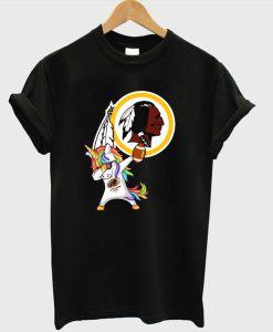 Dabbing Hip Hop Unicorn Dab With Football T-Shirt KM