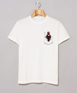 Pocket Deadpool Playing Games T-Shirt KM