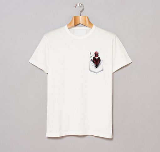 Pocket Deadpool Playing Games T-Shirt KM