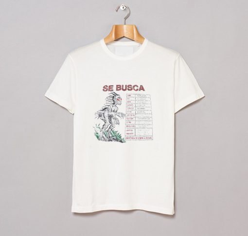 Vintage Advertencia No Lo Mire a Los Ojos Chupacabra T Shirt KM