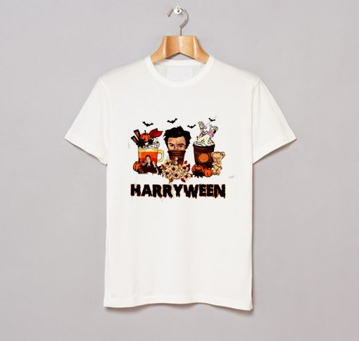 Harry Styles Latte Drink Fall Coffee Harryween Halloween T Shirt KM