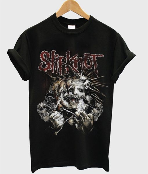 Slipknot Ripped Masks T-Shirt KM