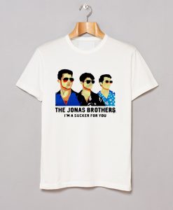 About The Jonas Brothers I’m A Sucker For You T Shirt KM This t shirt is Made To Order, we print one by one so we can control the quality. We use DTG Technology to print The Jonas Brothers I’m A Sucker For You T Shirt KM