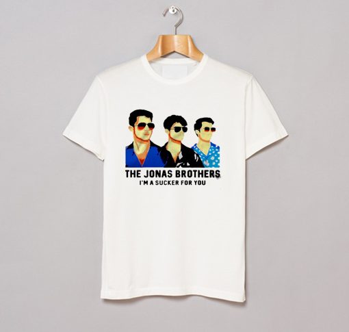 About The Jonas Brothers I’m A Sucker For You T Shirt KM This t shirt is Made To Order, we print one by one so we can control the quality. We use DTG Technology to print The Jonas Brothers I’m A Sucker For You T Shirt KM