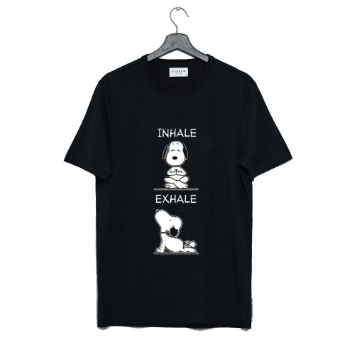 Yoga Inhale Exhale Snoopy T Shirt KM