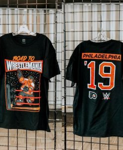 Gritty Philadelphia Flyers Road to Wrestlemania T Shirt KM