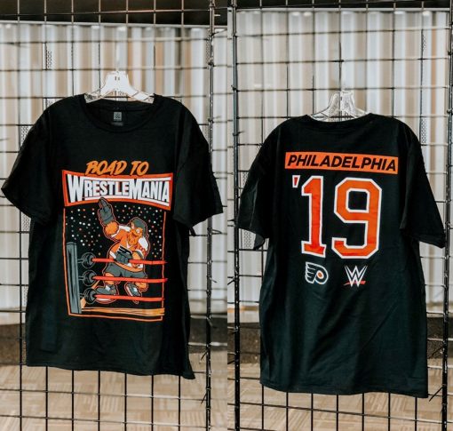 Gritty Philadelphia Flyers Road to Wrestlemania T Shirt KM