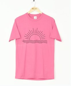 Retro Ocean Sun Tee Nature T Shirt KM