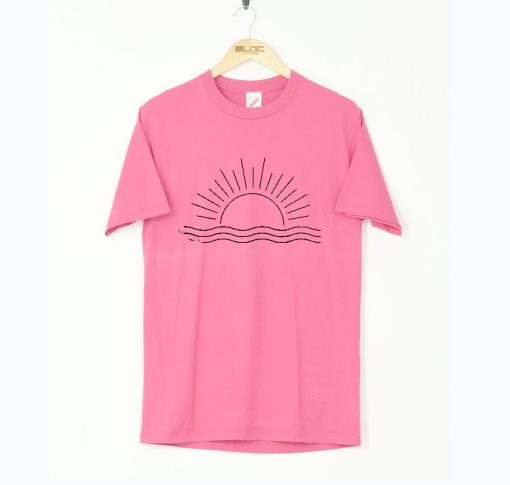 Retro Ocean Sun Tee Nature T Shirt KM