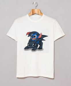 StitchToothless Crossover Design T-Shirt KM