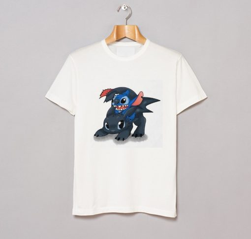 StitchToothless Crossover Design T-Shirt KM