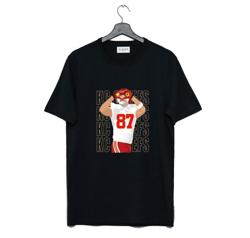 Travis Kelce Heart Hands T Shirt KM