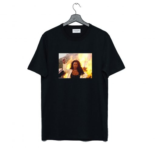 Angela Bassett Waiting To Exhale Leaving Fire T-Shirt KM