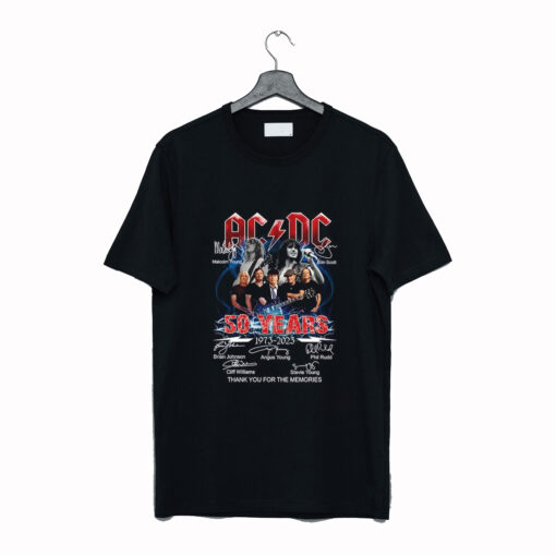 ACDC Band 50th Anniversary 1973 - 2023 Signature T-Shirt KM