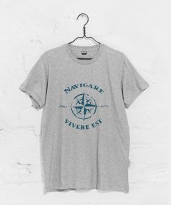 Vintage Navigare Vivere Est Compass T Shirt KM