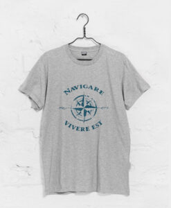 Vintage Navigare Vivere Est Compass T Shirt KM