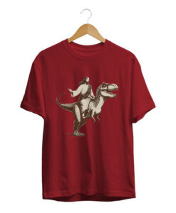 Jesus Riding Dinosaur T-Shirt KM