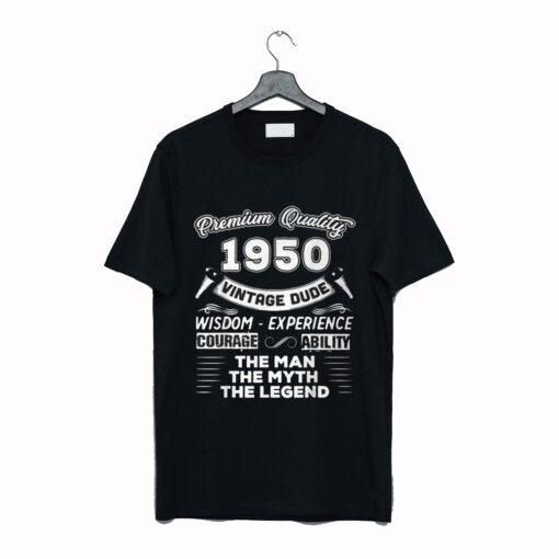 The Man Myth Legend Vintage 1950 72Nd T Shirt KM