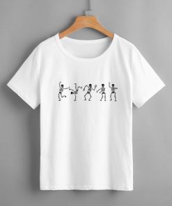 Skull Print dance t-shirt