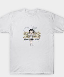 Betty Boop Christmas New Year Holiday T Shirt