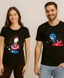 BoldLoft Captain Wonder Couple T Shirt