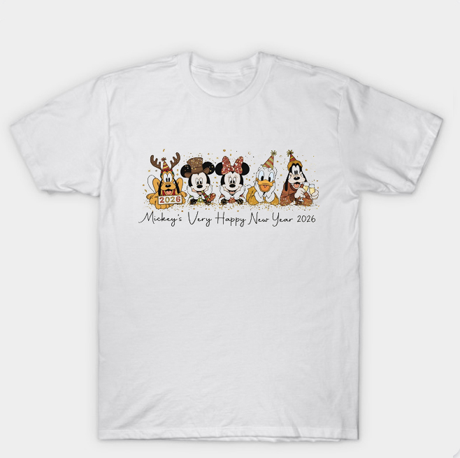Mouse And Friends New Year T Shirt