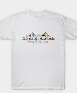 New Year 2026 Comic Dog and Friends T Shirt