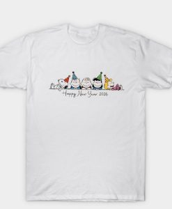 New Year 2026 Comic Dog and Friends T Shirt