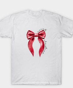 Christmas Ribbon Merry Christmas T Shirt