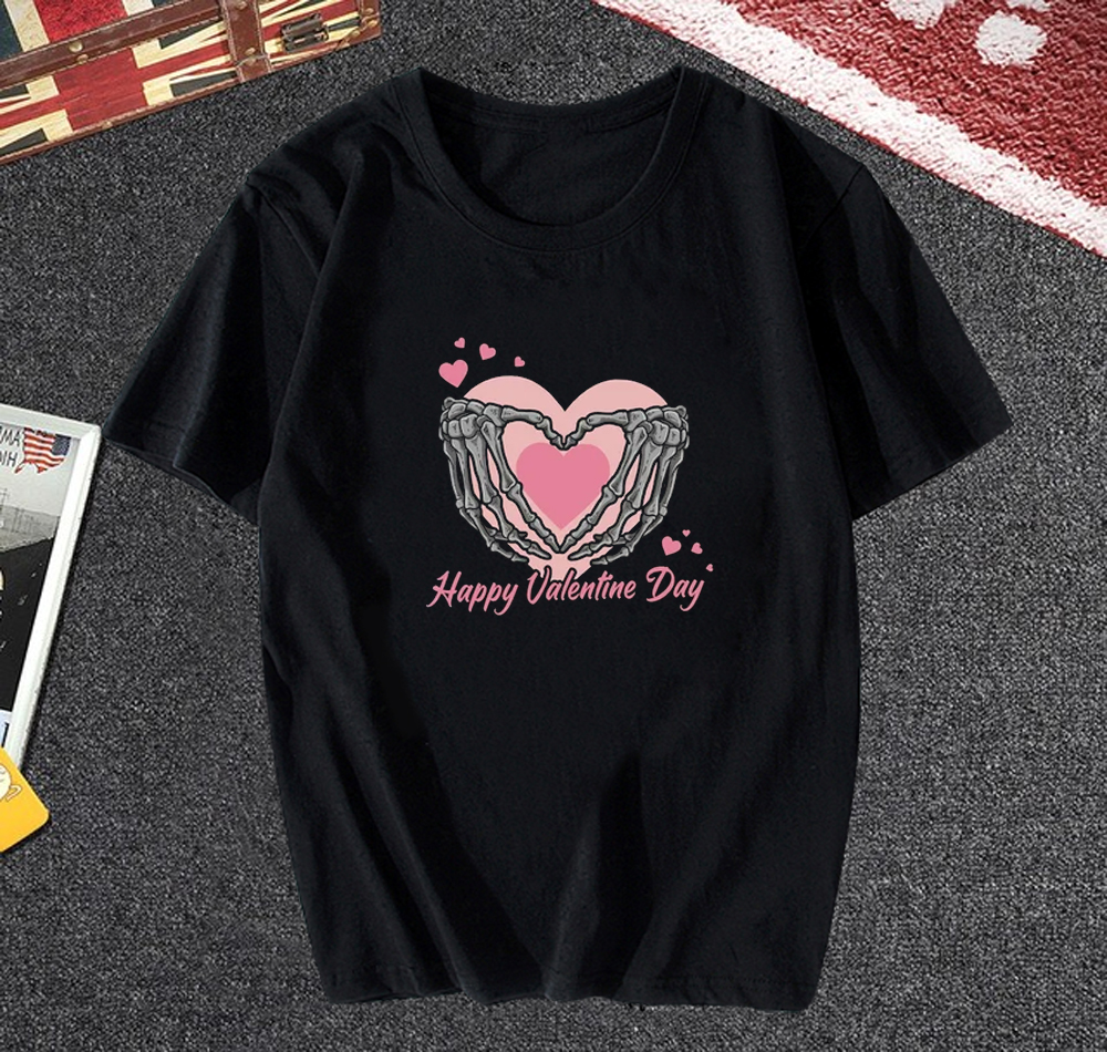 Happy Valentine Day Skeleton T Shirt