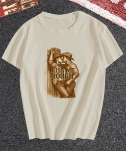 Kiss Me Rough Gay Cowboy T-Shirt