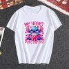 My Heart Pops For You Valentine Stitch T Shirt